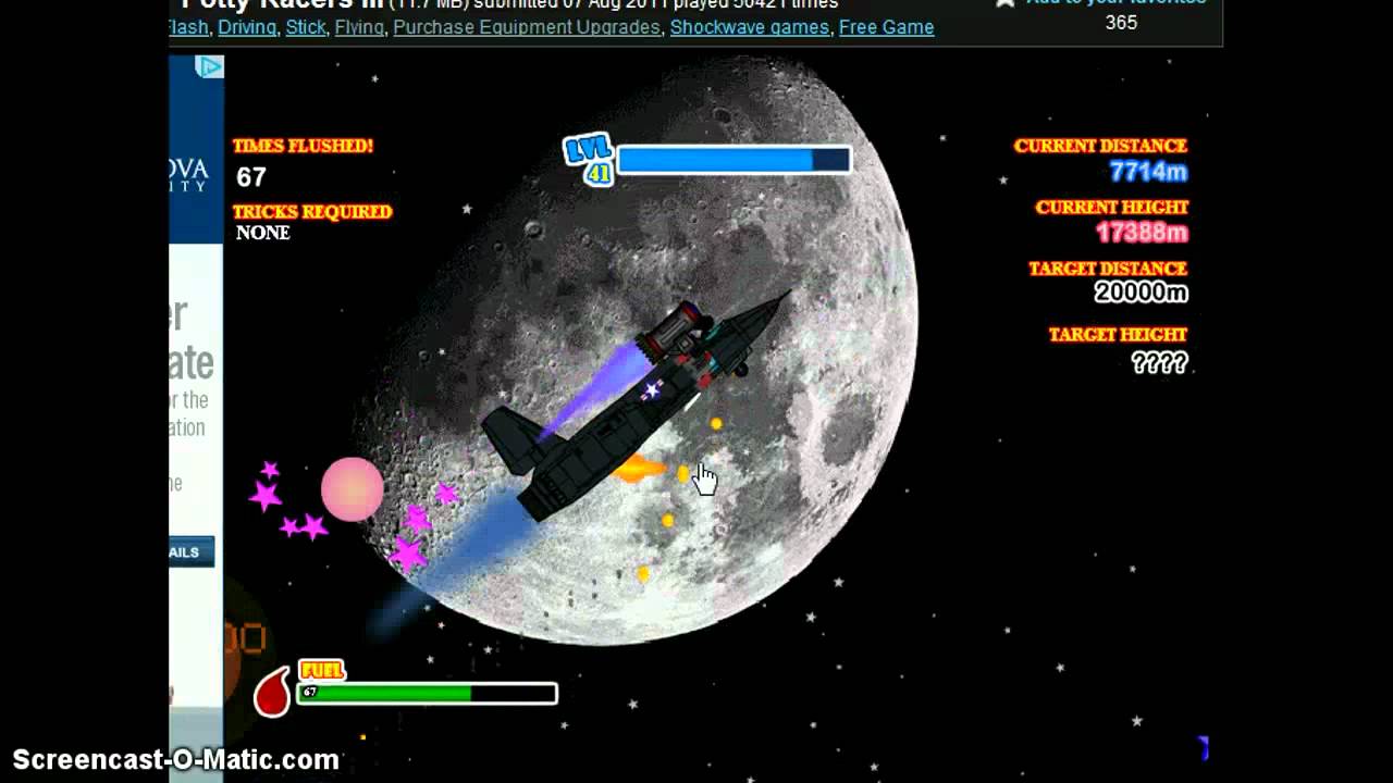 potty racers 3 new space missions hacked games